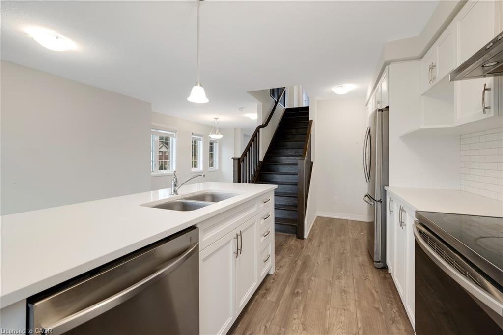 110 Ian Ormston Drive, Kitchener, ON - Indoor Photo Showing Kitchen With Double Sink