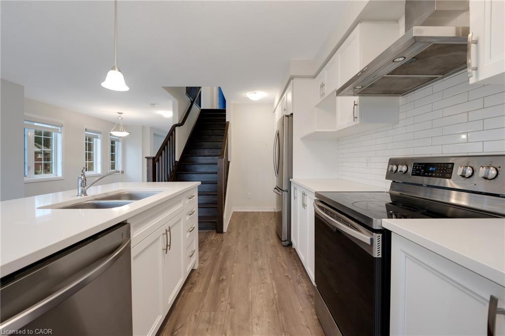 110 Ian Ormston Drive, Kitchener, ON - Indoor Photo Showing Kitchen With Double Sink