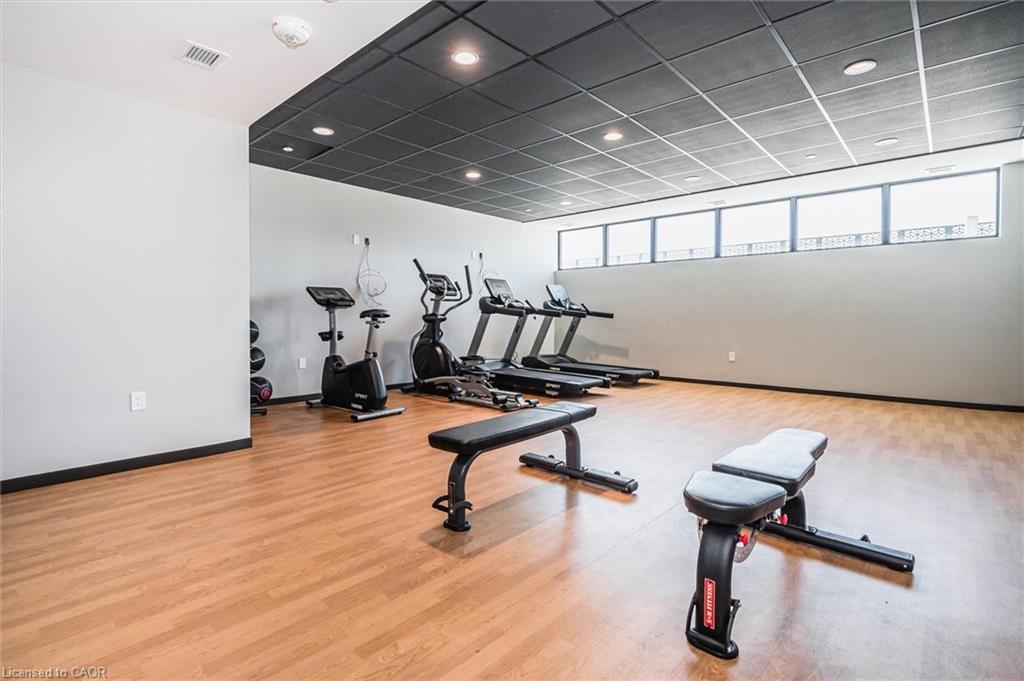 416-108 Garment Street, Kitchener, ON - Indoor Photo Showing Gym Room