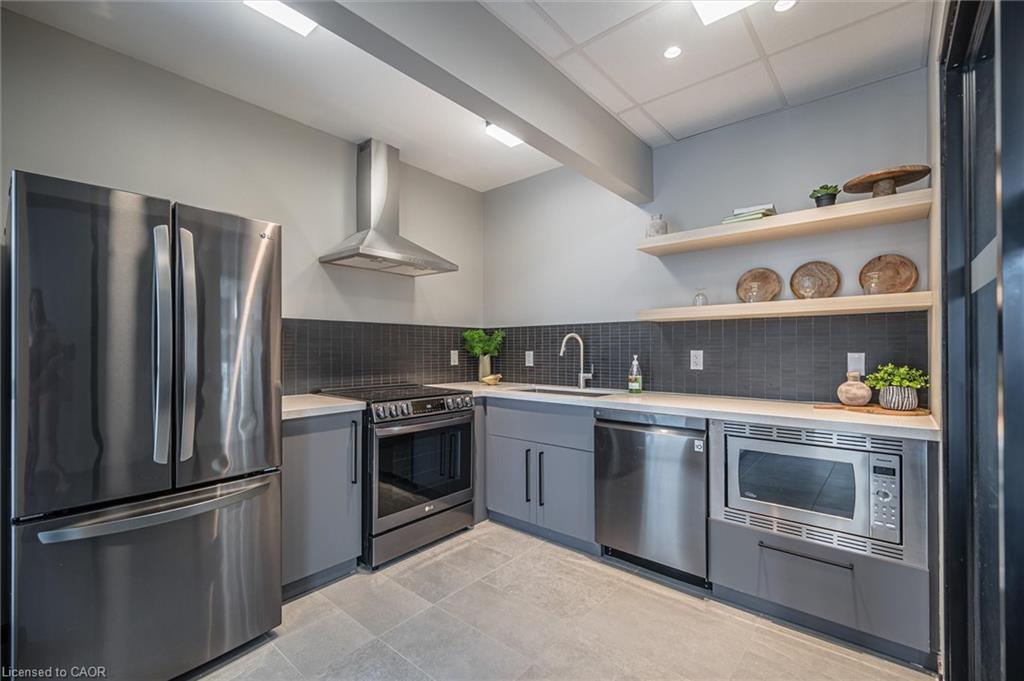 416-108 Garment Street, Kitchener, ON - Indoor Photo Showing Kitchen With Stainless Steel Kitchen