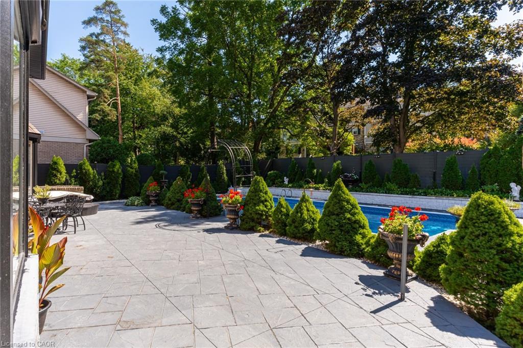 28 Stonegate Drive, Hamilton, ON - Outdoor With In Ground Pool With Backyard