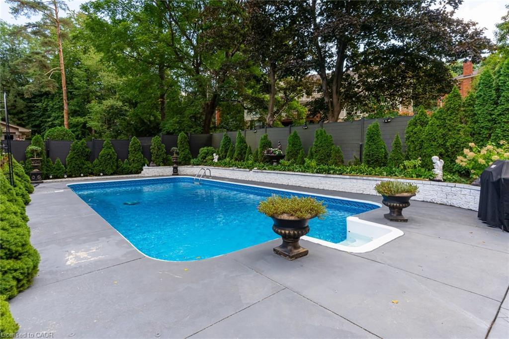 28 Stonegate Drive, Hamilton, ON - Outdoor With In Ground Pool With Backyard