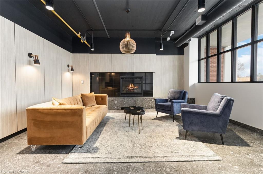 221-120 Huron Street, Guelph, ON - Indoor With Fireplace