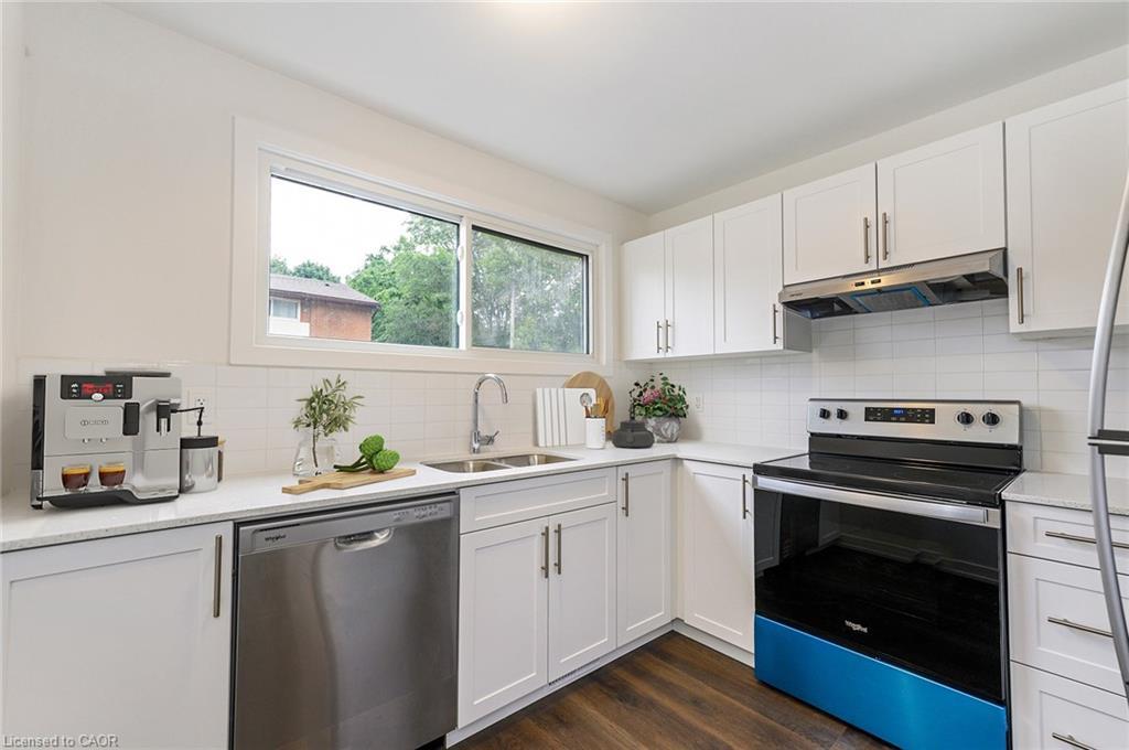 59 Woodman Drive, Hamilton, ON - Indoor Photo Showing Kitchen With Stainless Steel Kitchen With Double Sink
