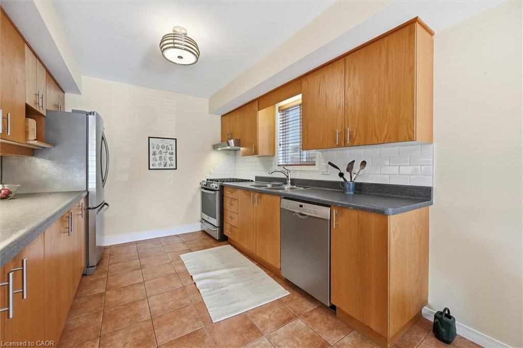 21 Arden Avenue, Hamilton, ON - Indoor Photo Showing Kitchen With Double Sink