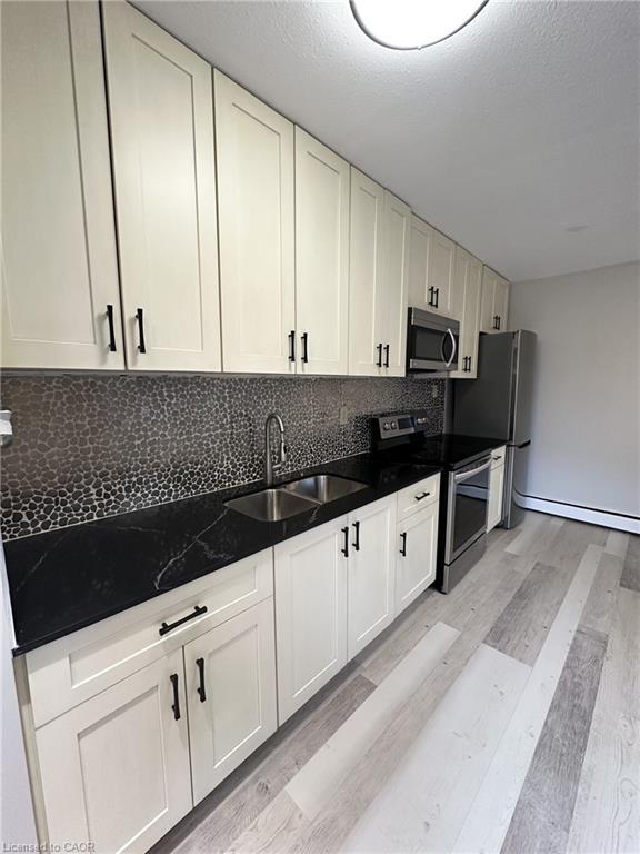 102-50 Hilda Avenue, Hamilton, ON - Indoor Photo Showing Kitchen With Double Sink