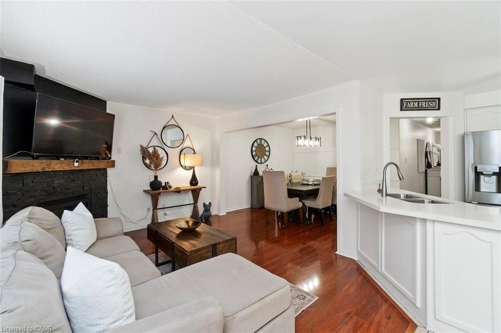 11 Redfinch Way, Brampton, ON - Indoor Photo Showing Living Room With Fireplace