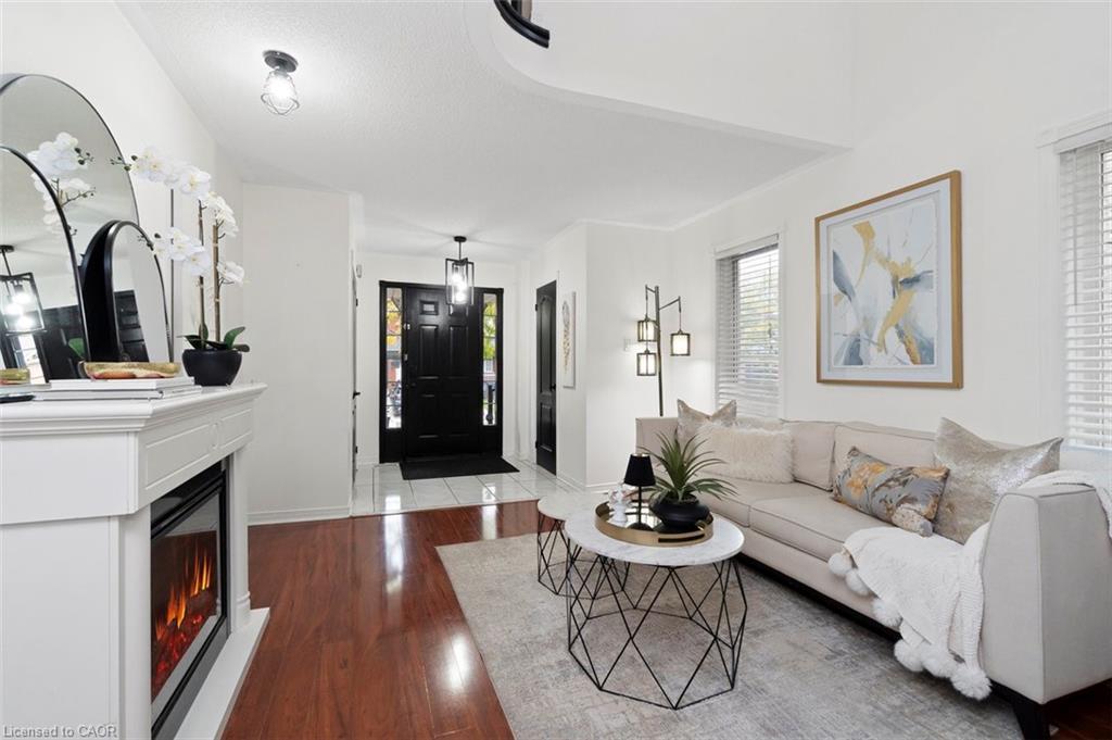 11 Redfinch Way, Brampton, ON - Indoor Photo Showing Living Room With Fireplace