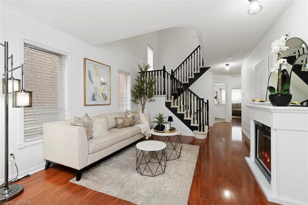 11 Redfinch Way, Brampton, ON - Indoor Photo Showing Living Room With Fireplace