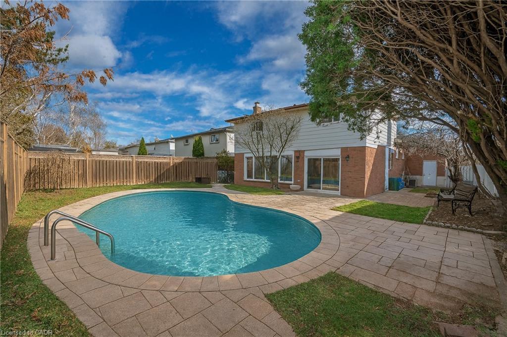 2523 Waterford Street, Oakville, ON - Outdoor With In Ground Pool With Backyard