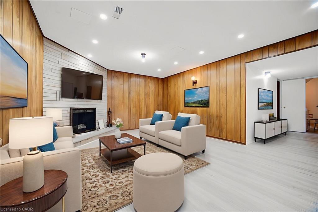 196 Millwood Crescent, Kitchener, ON - Indoor With Fireplace