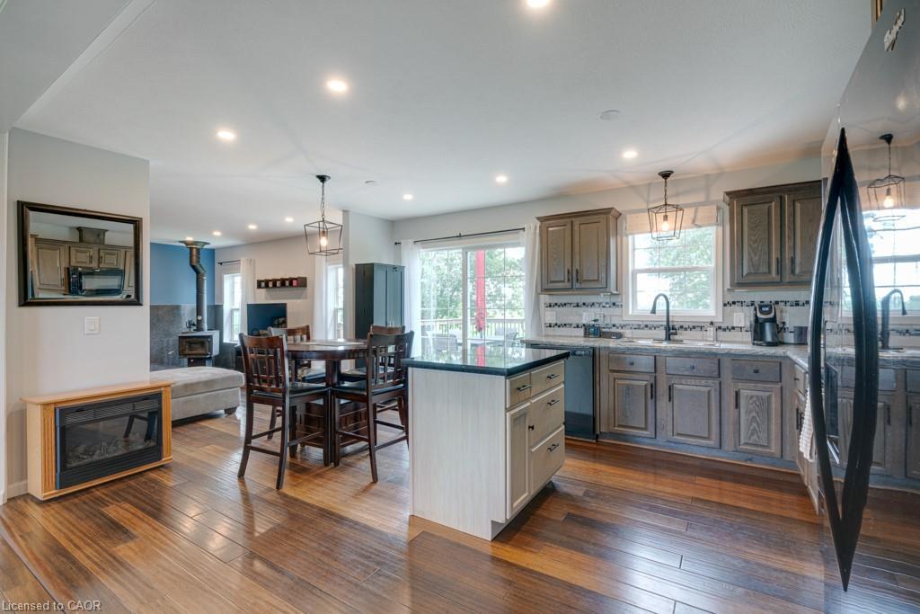 3318 #6 Highway, Hagersville, ON - Indoor With Fireplace