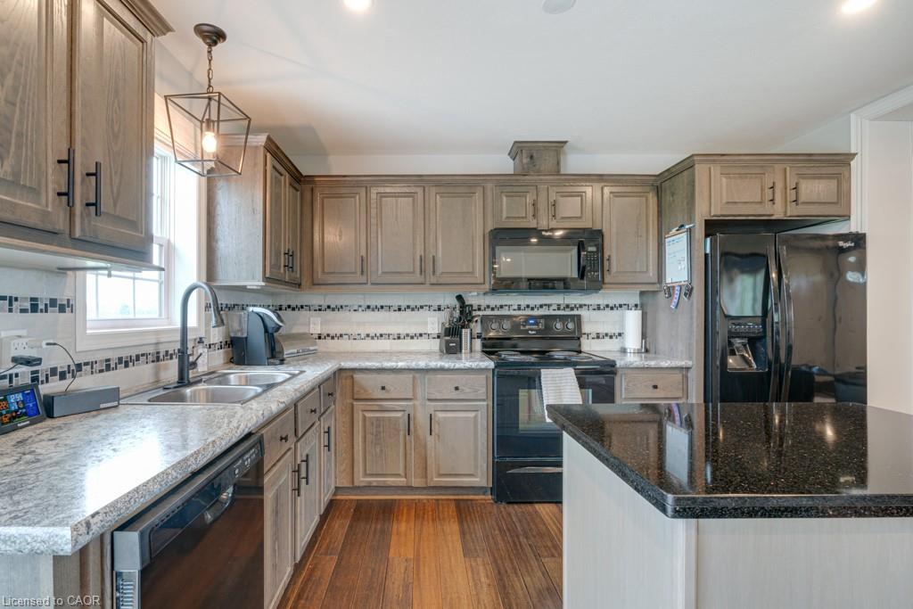 3318 #6 Highway, Hagersville, ON - Indoor Photo Showing Kitchen With Double Sink