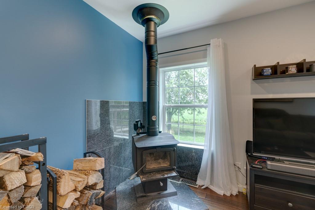 3318 #6 Highway, Hagersville, ON - Indoor With Fireplace