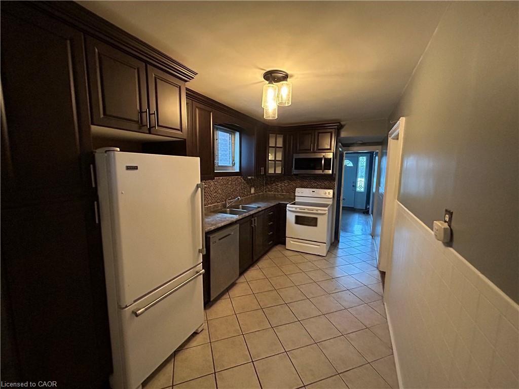 77 Ottawa Street S, Hamilton, ON - Indoor Photo Showing Kitchen With Double Sink