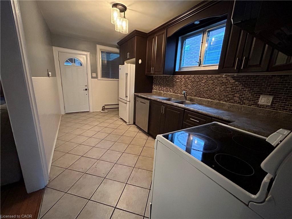 77 Ottawa Street S, Hamilton, ON - Indoor Photo Showing Kitchen With Double Sink