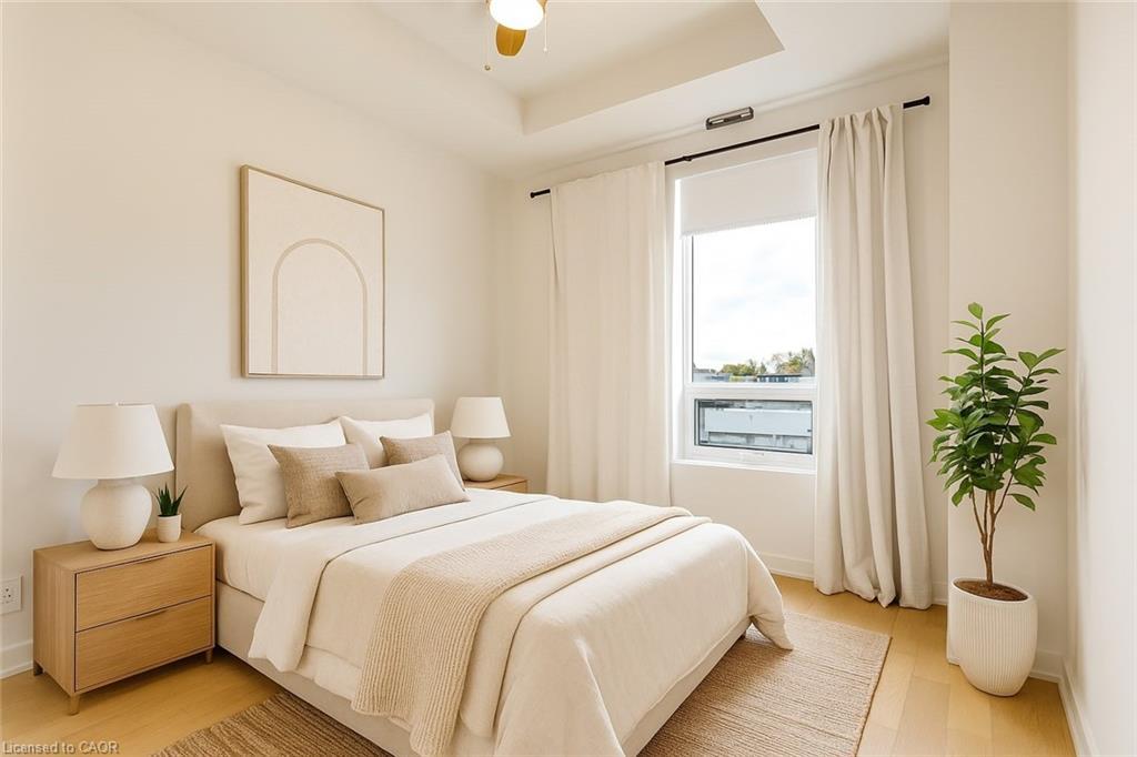 307-123 Maurice Drive, Oakville, ON - Indoor Photo Showing Bedroom