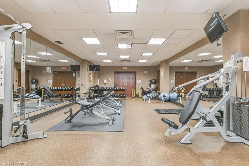 701-4080 Living Arts Drive, Mississauga, ON - Indoor Photo Showing Gym Room
