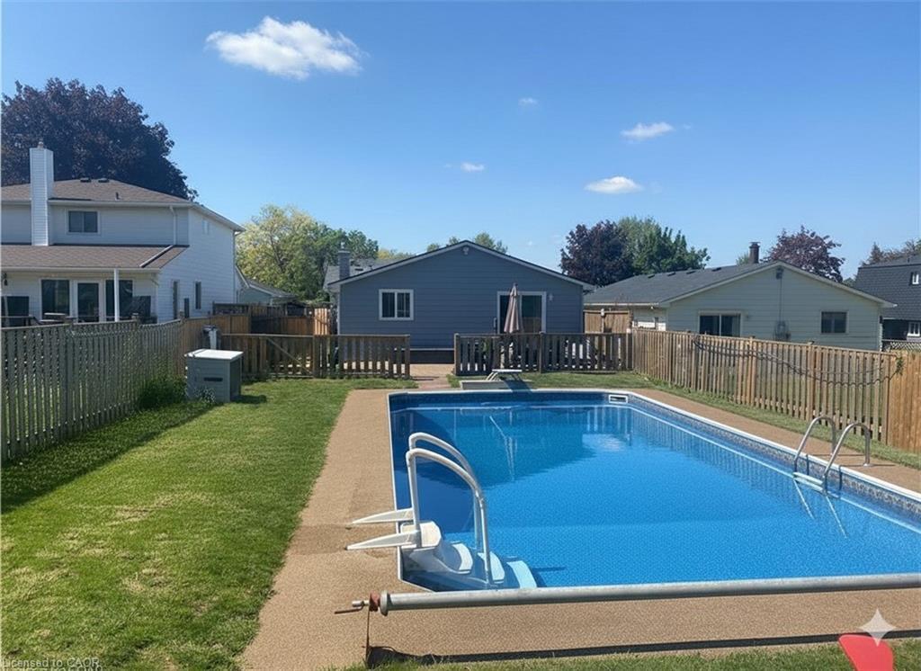88 Glen Lake Crescent, Kitchener, ON - Outdoor With In Ground Pool With Backyard With Exterior