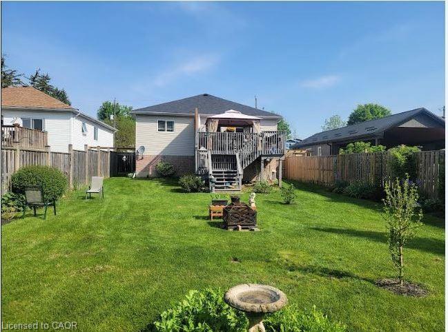 46 Charles Street, Brantford, ON - Outdoor With Deck Patio Veranda With Backyard