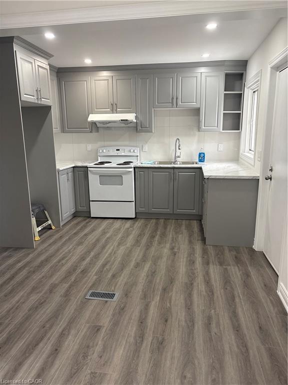 1280 Main St E Street E, Hamilton, ON - Indoor Photo Showing Kitchen With Double Sink