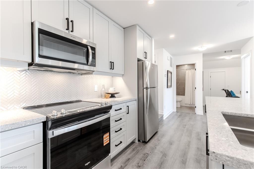 243 Burke Street, Waterdown, ON - Indoor Photo Showing Kitchen With Double Sink With Upgraded Kitchen