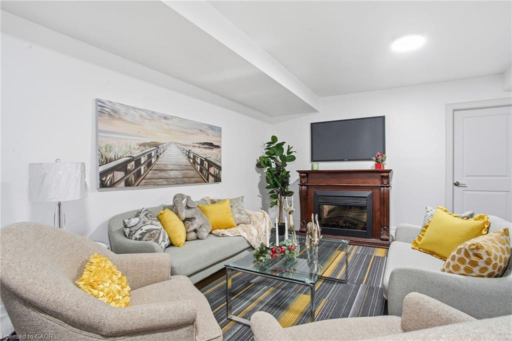 34 Indiana Road W, Hagersville, ON - Indoor Photo Showing Living Room With Fireplace