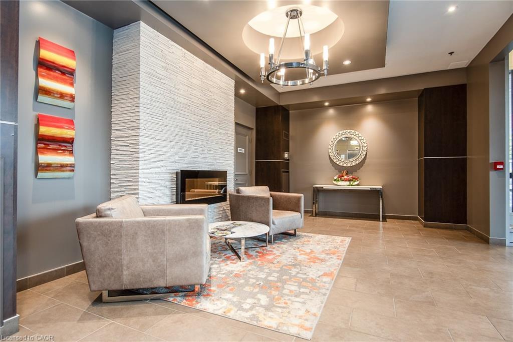 807-191 King Street S, Waterloo, ON - Indoor With Fireplace