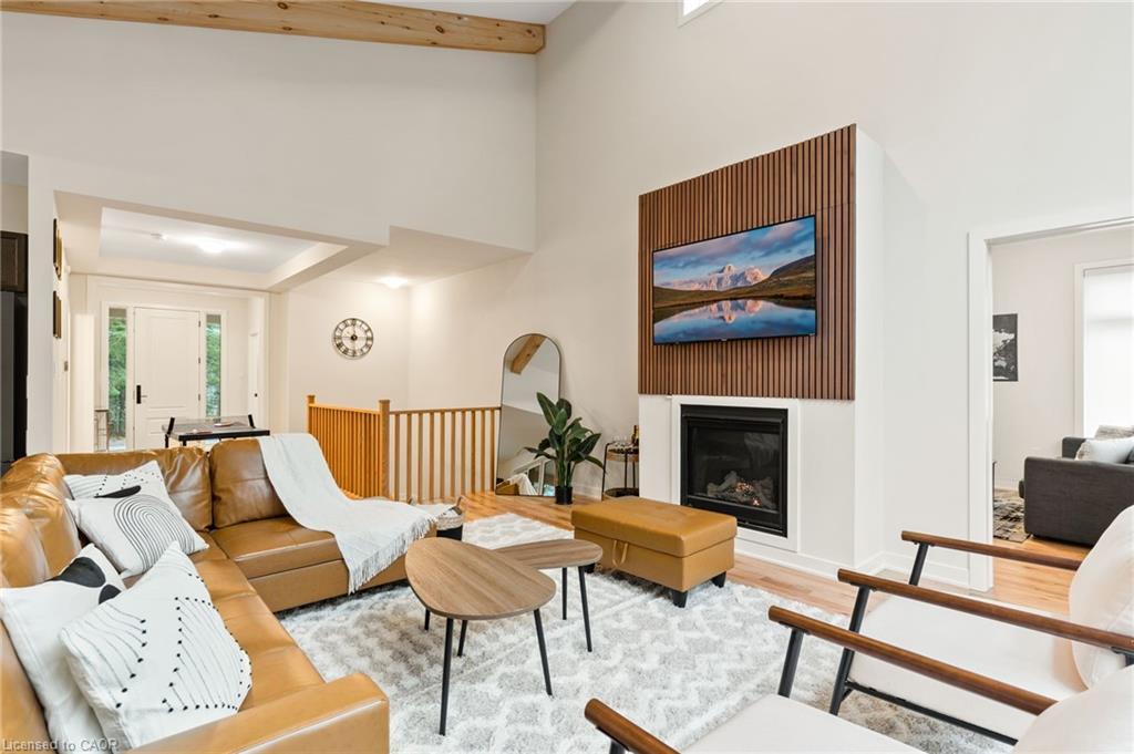 1049 Greensview Drive, Huntsville, ON - Indoor Photo Showing Living Room With Fireplace