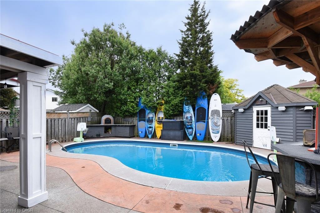 448 Acadia Drive, Hamilton, ON - Outdoor With In Ground Pool With Exterior