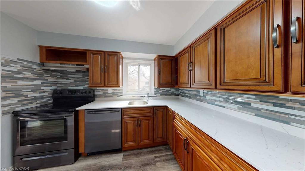 43-51 Paulander Drive, Kitchener, ON - Indoor Photo Showing Kitchen With Double Sink