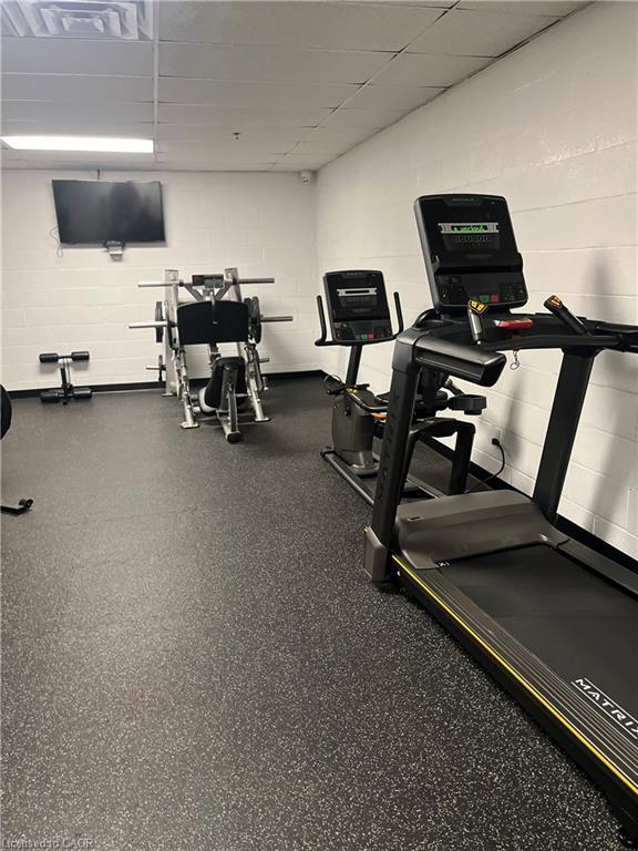 419-1 Leaside Park Drive, Toronto, ON - Indoor Photo Showing Gym Room
