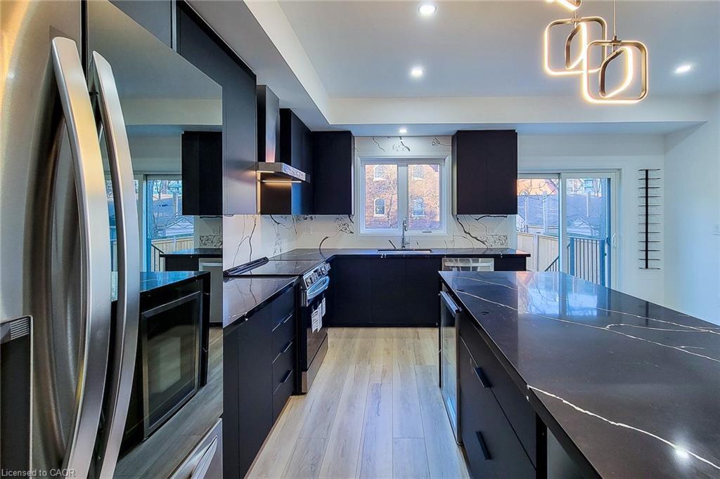 8 Devonport Street, Hamilton, ON - Indoor Photo Showing Kitchen With Double Sink