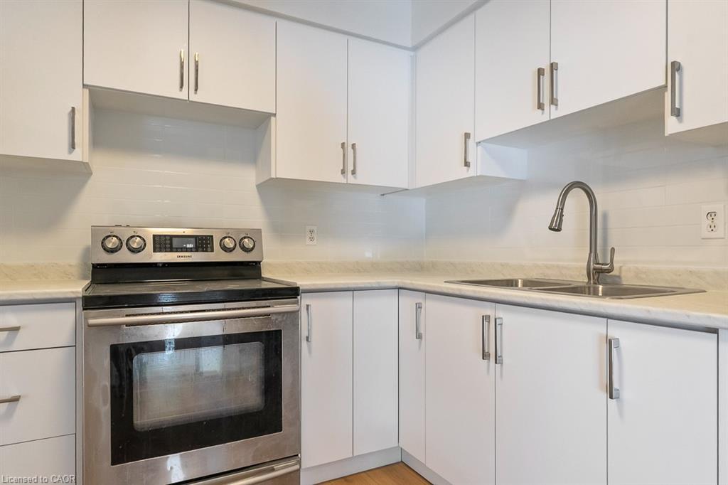 202-250 Montmorency Drive, Hamilton, ON - Indoor Photo Showing Kitchen With Double Sink