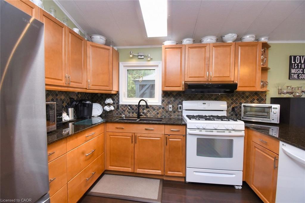 77-1085 10Th Concession Road W, Flamborough, ON - Indoor Photo Showing Kitchen With Double Sink