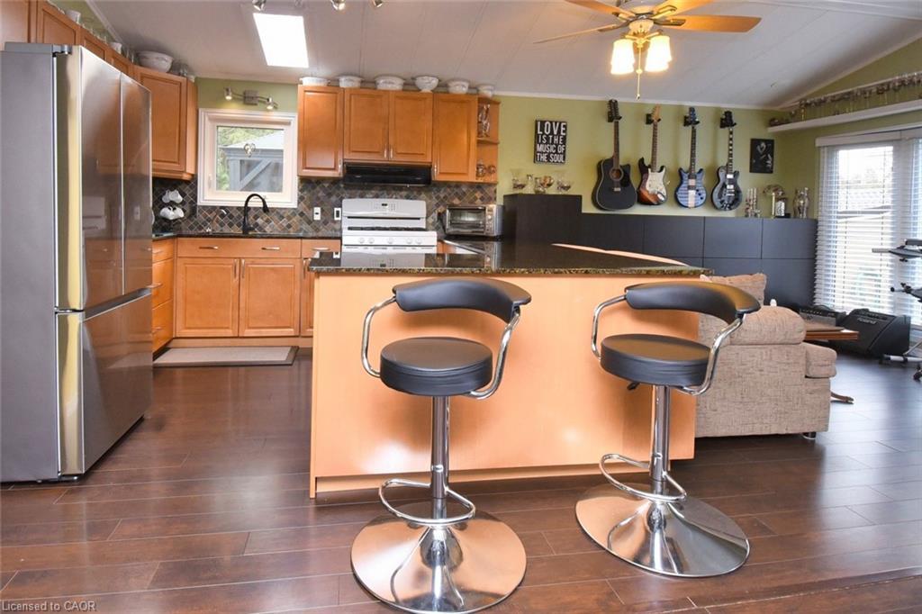 77-1085 10Th Concession Road W, Flamborough, ON - Indoor Photo Showing Kitchen With Double Sink