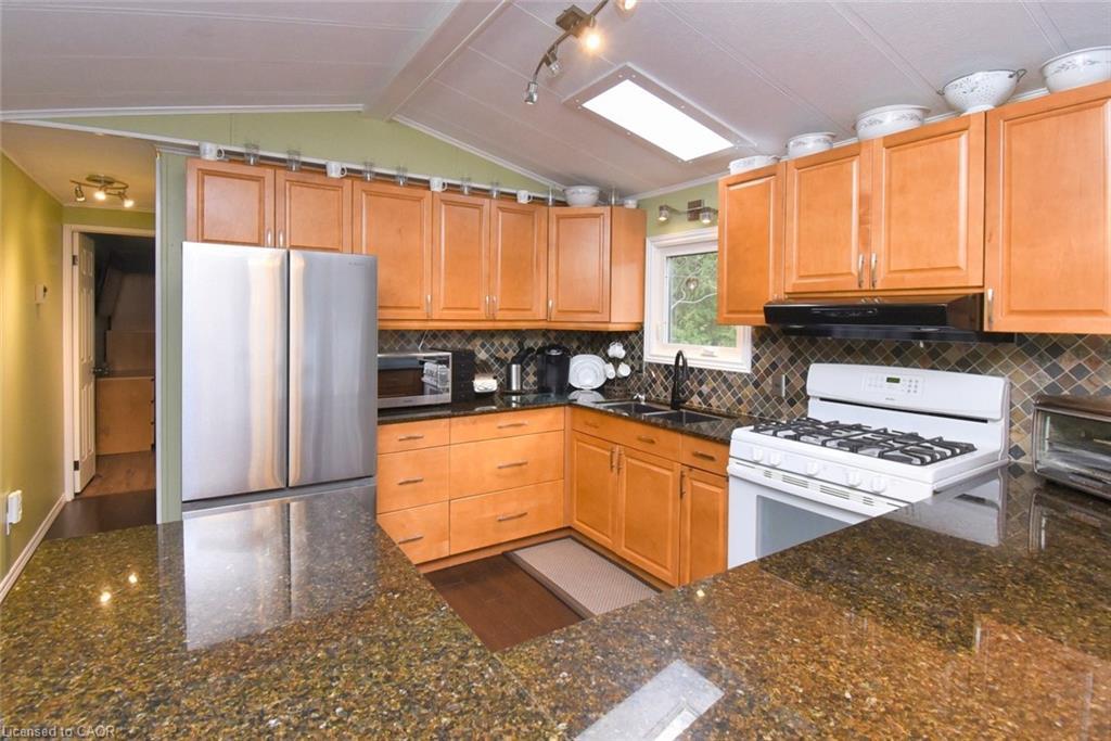 77-1085 10Th Concession Road W, Flamborough, ON - Indoor Photo Showing Kitchen With Double Sink