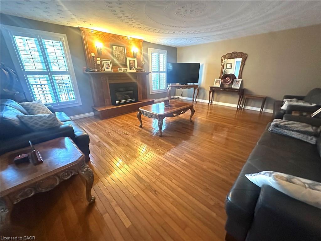 50 Teak Street, Hamilton, ON - Indoor Photo Showing Living Room With Fireplace