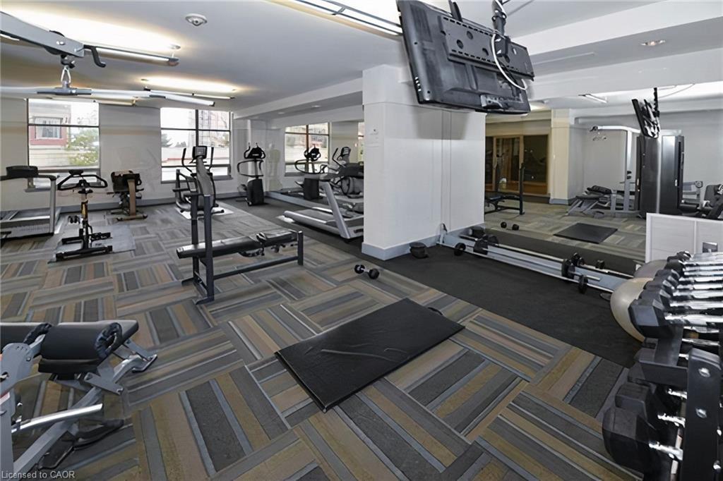 707-2379 Central Park Drive, Oakville, ON - Indoor Photo Showing Gym Room