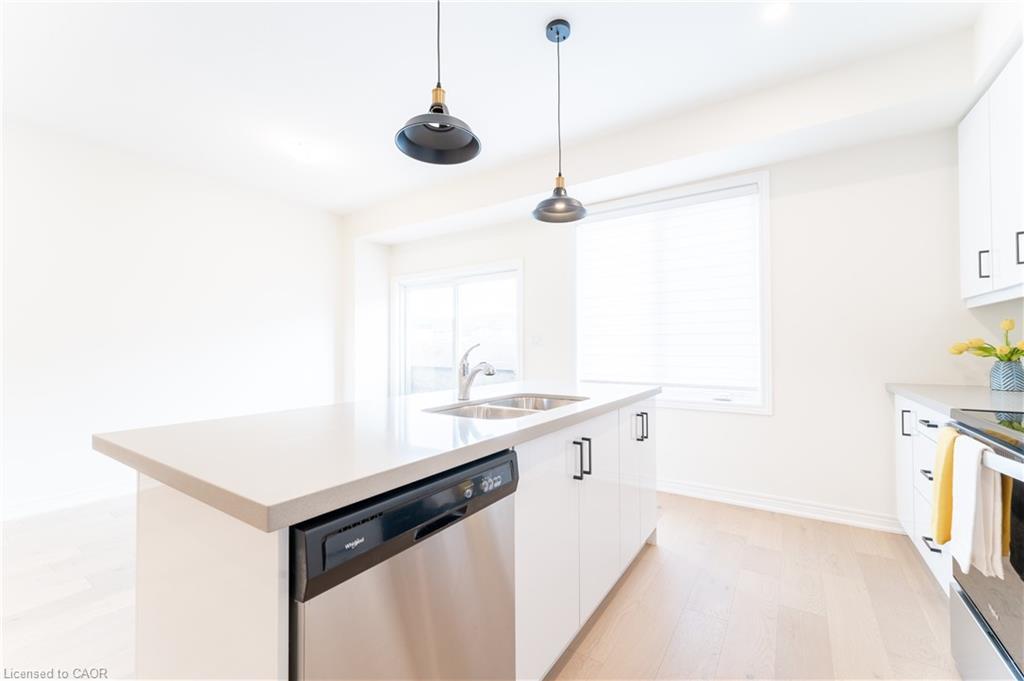 143 Sonoma Lane, Stoney Creek, ON - Indoor Photo Showing Kitchen With Double Sink With Upgraded Kitchen