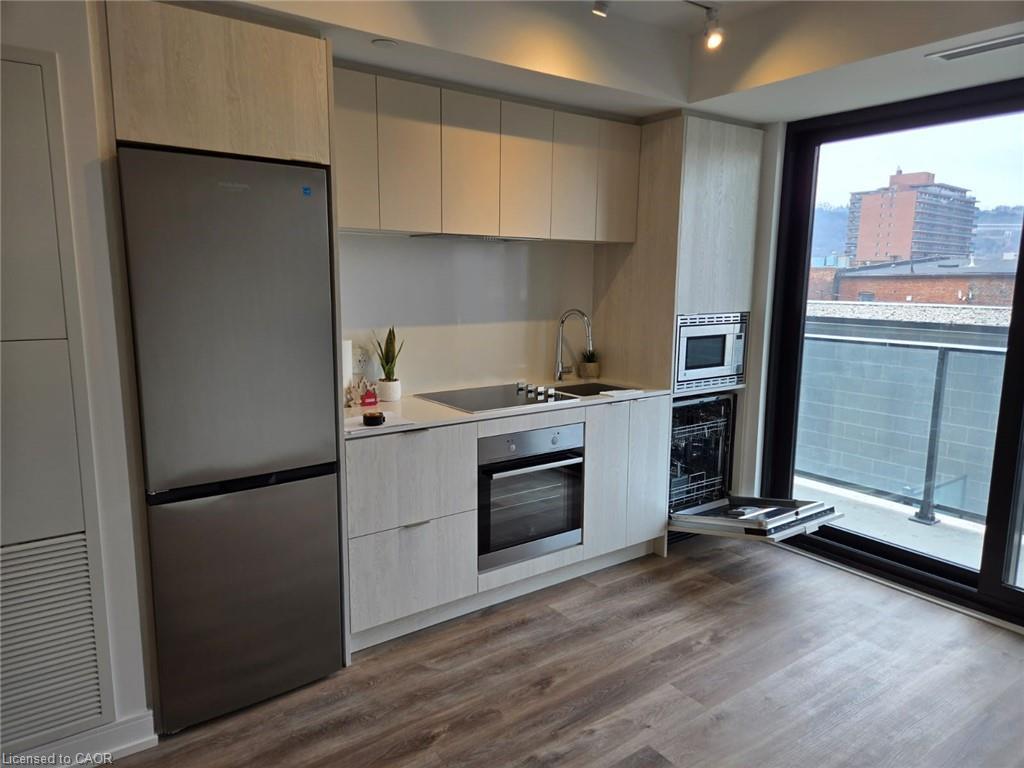 403-1 Jarvis Street, Hamilton, ON - Indoor Photo Showing Kitchen