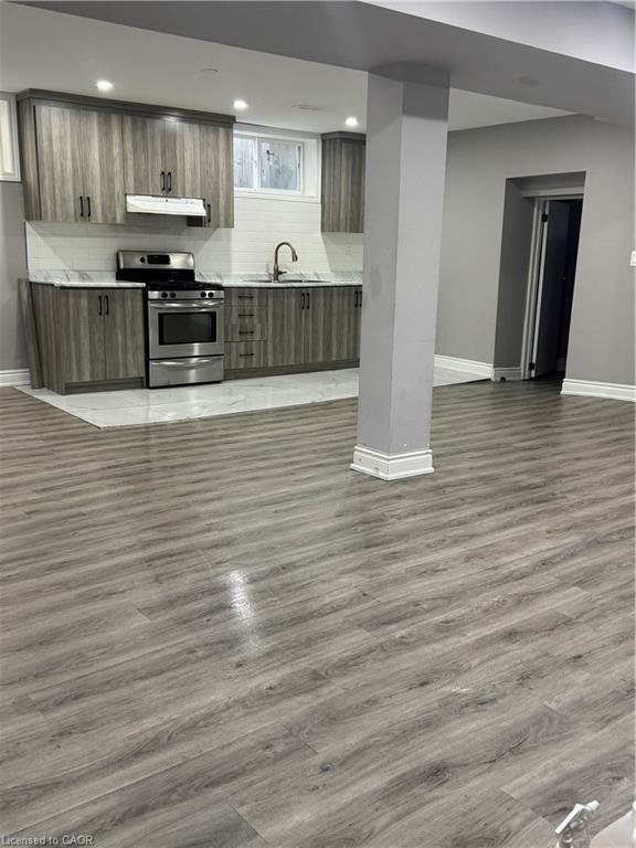 Lower-267 Millen Road, Hamilton, ON - Indoor Photo Showing Kitchen