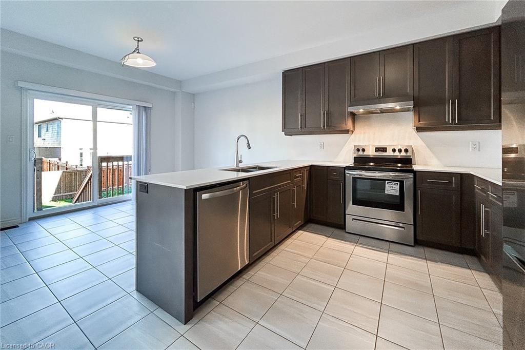 466 Blackburn Drive, Brantford, ON - Indoor Photo Showing Kitchen With Stainless Steel Kitchen With Double Sink