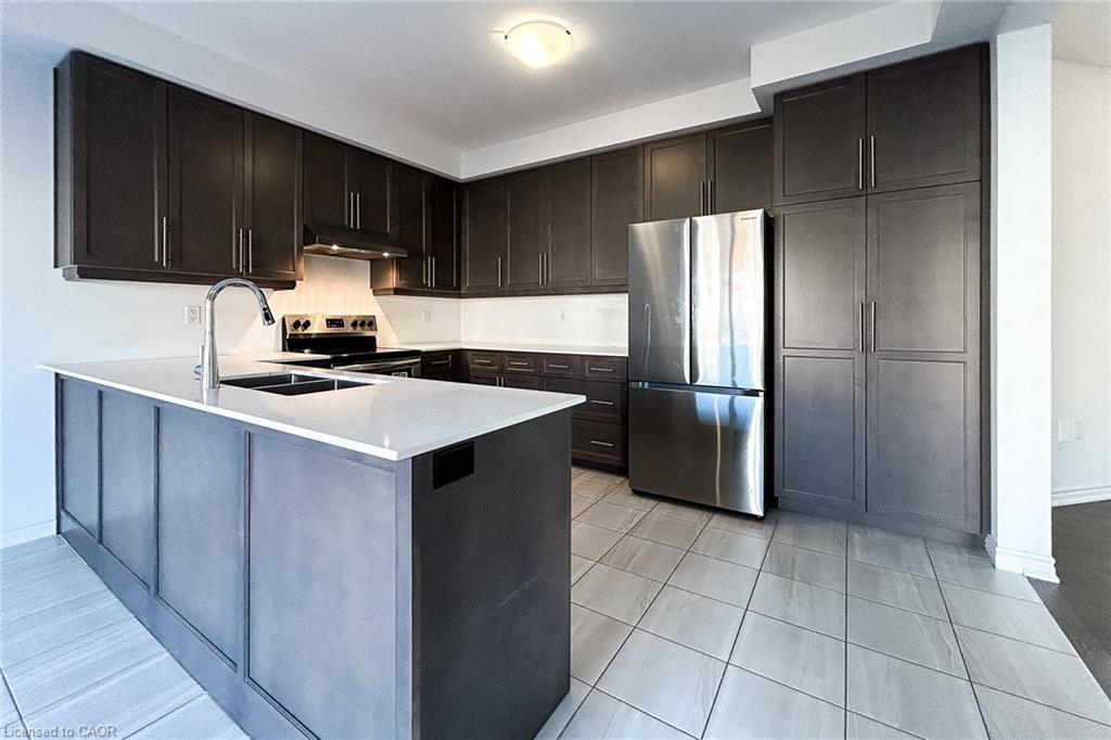 466 Blackburn Drive, Brantford, ON - Indoor Photo Showing Kitchen With Stainless Steel Kitchen With Double Sink