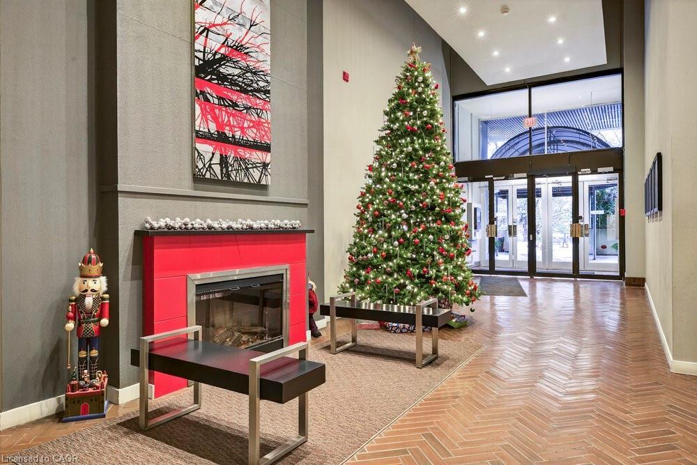 104-66 Bay Street S, Hamilton, ON - Indoor With Fireplace