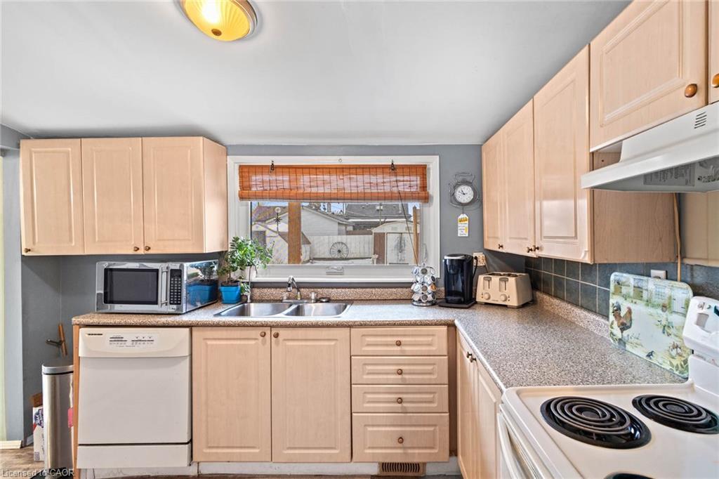 46 Adeline Avenue, Hamilton, ON - Indoor Photo Showing Kitchen With Double Sink