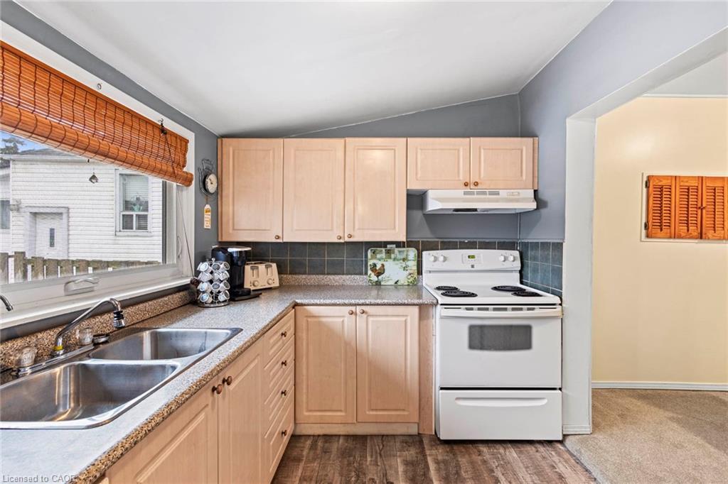 46 Adeline Avenue, Hamilton, ON - Indoor Photo Showing Kitchen With Double Sink