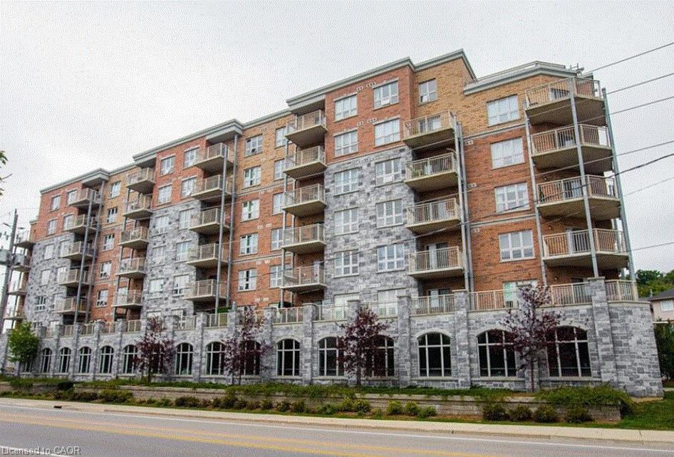 302-155 Water Street S, Cambridge, ON - Outdoor With Balcony With Facade