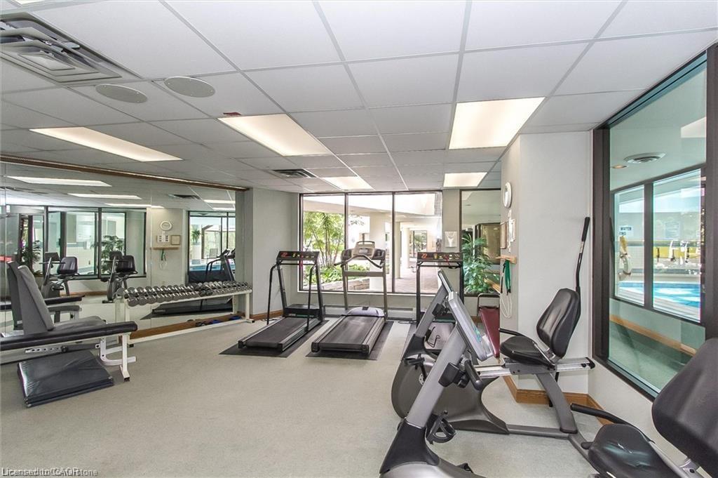 2203-6 Willow Street, Waterloo, ON - Indoor Photo Showing Gym Room