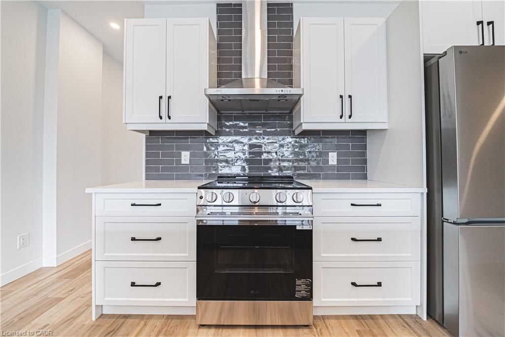 308-555 Sanatorium Road, Hamilton, ON - Indoor Photo Showing Kitchen With Stainless Steel Kitchen With Upgraded Kitchen